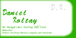 daniel koltay business card